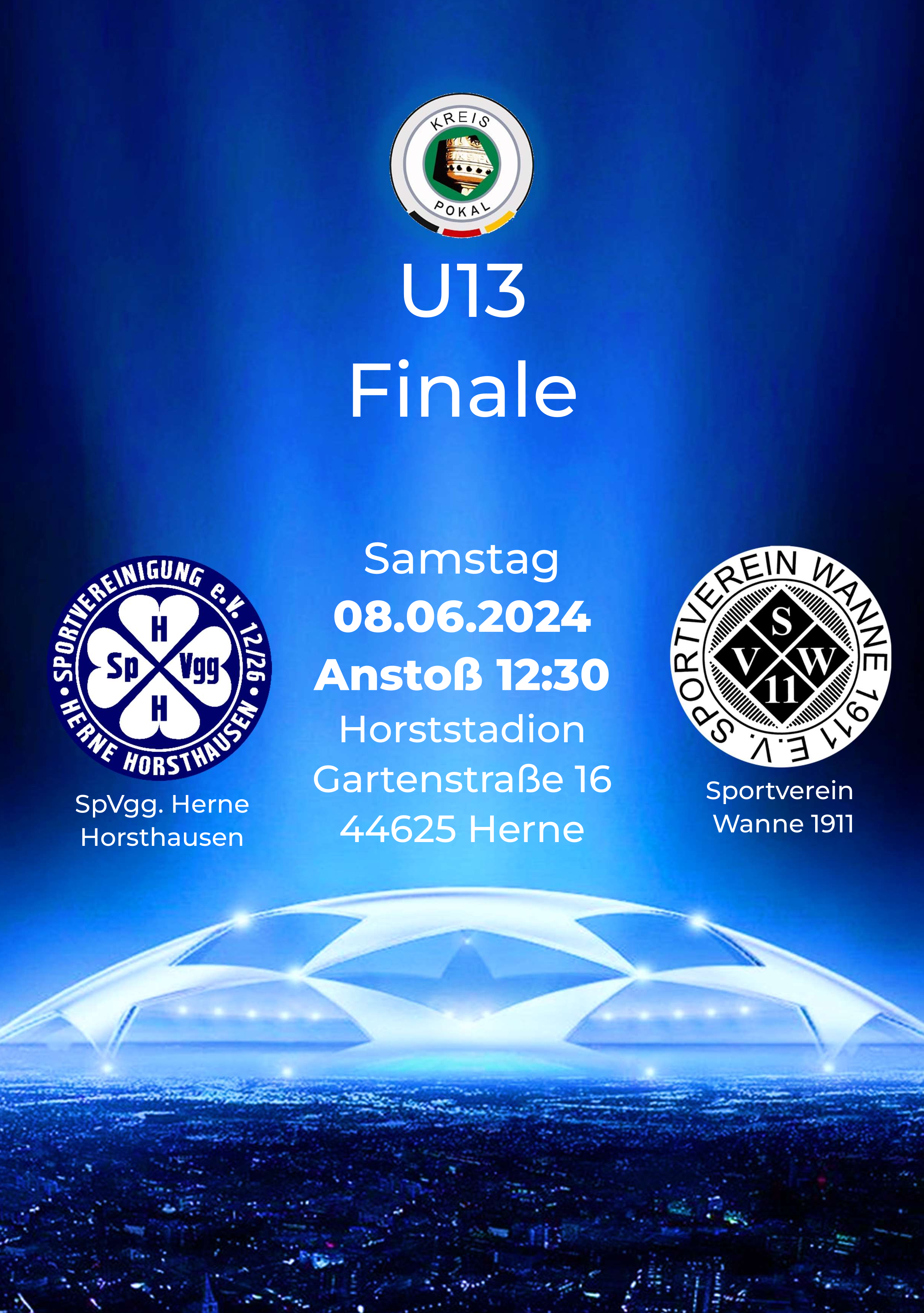 U13 Kreispokal Finale: SV Wanne 11 gegen SpVgg Herne Horsthausen